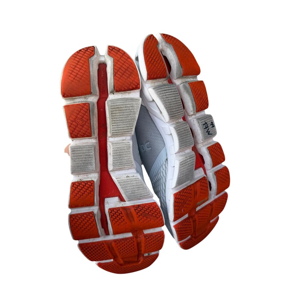 On Cloudflyer Men's Running Shoes Size 9 Grey Orange Swiss - Picture 5 of 8